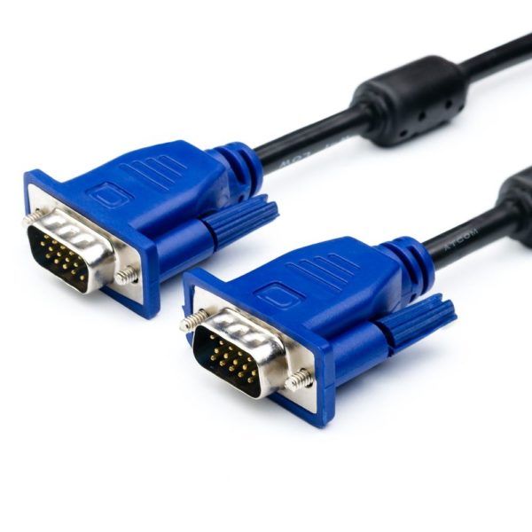 Кабель VGAКабель VGA 3+2 1.5m, male to male (папа-папа)