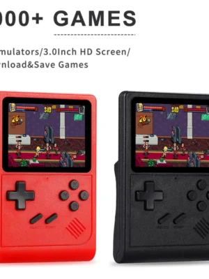 GB300 Portable Handheld Game Player 3.0 inch Screen TV Video Game Console AV Output Retro Game Console Built-in 8G 6000+ Games
